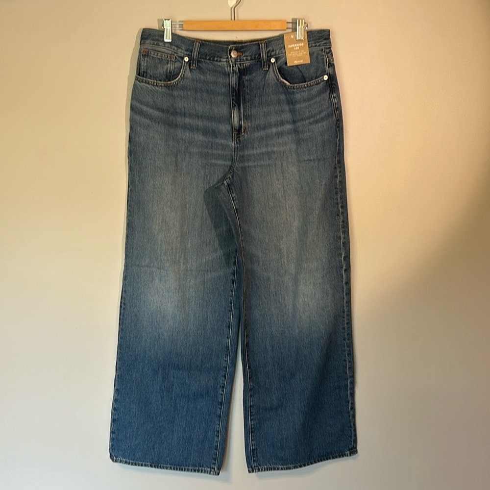 Madewell SuperWide Leg Jeans. NEW WITH TAGS